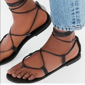 Urban Outfitters gladiator sandal with ankle tie
